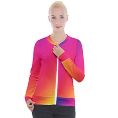 Rainbow Colors Casual Zip Up Jacket by Amaryn4rt