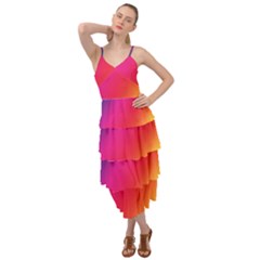 Rainbow Colors Layered Bottom Dress by Amaryn4rt