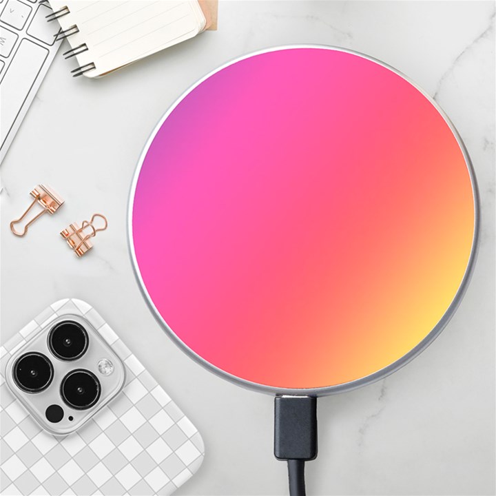 Rainbow Colors Wireless Fast Charger(White)