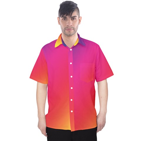 Rainbow Colors Men s Hawaii Shirt by Amaryn4rt