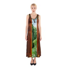 Beautiful World Entry Door Fantasy Sleeveless Maxi Dress by Amaryn4rt