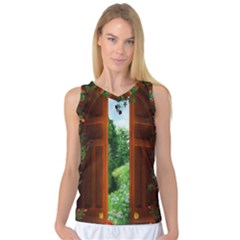 Beautiful World Entry Door Fantasy Women s Basketball Tank Top by Amaryn4rt