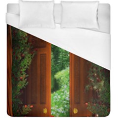 Beautiful World Entry Door Fantasy Duvet Cover (king Size) by Amaryn4rt