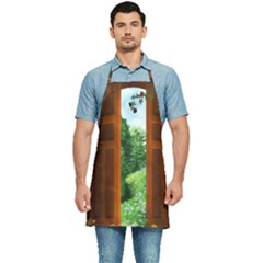 Beautiful World Entry Door Fantasy Kitchen Apron by Amaryn4rt