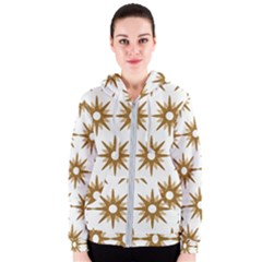 Seamless Repeating Tiling Tileable Women s Zipper Hoodie by Amaryn4rt