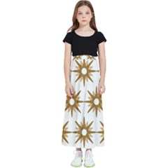 Seamless Repeating Tiling Tileable Kids  Flared Maxi Skirt by Amaryn4rt