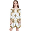 Seamless Repeating Tiling Tileable Kids  Quarter Sleeve Skater Dress View1