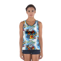 Seamless Repeating Tiling Tileable Sport Tank Top  by Amaryn4rt