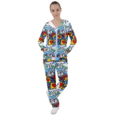 Seamless Repeating Tiling Tileable Women s Tracksuit by Amaryn4rt