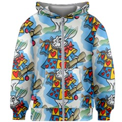 Seamless Repeating Tiling Tileable Kids  Zipper Hoodie Without Drawstring by Amaryn4rt