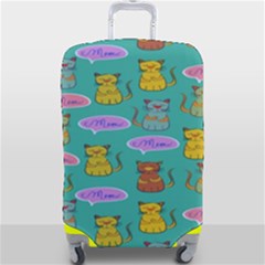 Meow Cat Pattern Luggage Cover (large) by Amaryn4rt