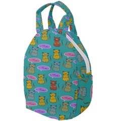 Meow Cat Pattern Travel Backpack by Amaryn4rt