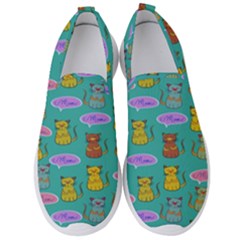 Meow Cat Pattern Men s Slip On Sneakers by Amaryn4rt