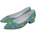 Meow Cat Pattern Women s Block Heels  View2