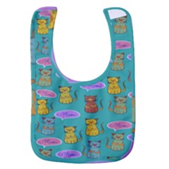 Meow Cat Pattern Baby Bib by Amaryn4rt