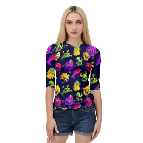 Space Patterns Quarter Sleeve Raglan Tee by Amaryn4rt