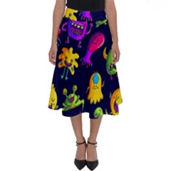 Space Patterns Perfect Length Midi Skirt by Amaryn4rt