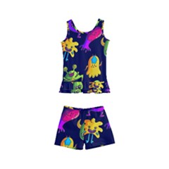 Space Patterns Kids  Boyleg Swimsuit by Amaryn4rt