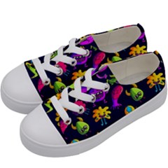 Space Patterns Kids  Low Top Canvas Sneakers by Amaryn4rt