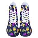 Space Patterns Women s High-Top Canvas Sneakers View1