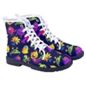 Space Patterns Women s High-Top Canvas Sneakers View3