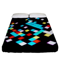 Dance Floor Fitted Sheet (california King Size) by Amaryn4rt