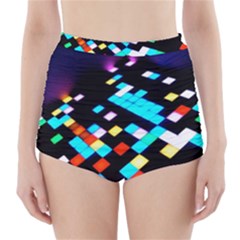 Dance Floor High-waisted Bikini Bottoms by Amaryn4rt