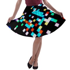 Dance Floor A-line Skater Skirt by Amaryn4rt