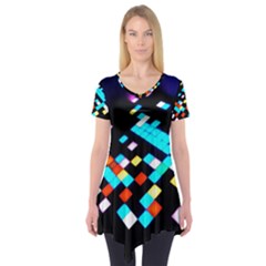 Dance Floor Short Sleeve Tunic  by Amaryn4rt