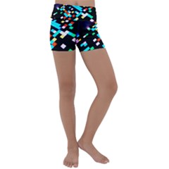 Dance Floor Kids  Lightweight Velour Yoga Shorts by Amaryn4rt