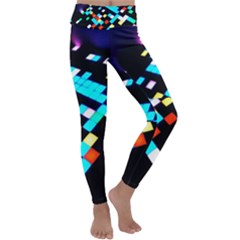 Dance Floor Kids  Lightweight Velour Classic Yoga Leggings by Amaryn4rt