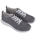 Black And White Checkerboard Background Board Checker Men s Lightweight Sports Shoes View3