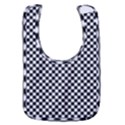 Black And White Checkerboard Background Board Checker Baby Bib View1