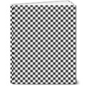 Black And White Checkerboard Background Board Checker 8  x 10  Hardcover Notebook View1