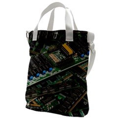 Computer Ram Tech - Canvas Messenger Bag by Amaryn4rt