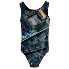 Computer Ram Tech - Kids  Cut-out Back One Piece Swimsuit by Amaryn4rt