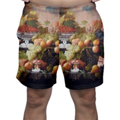 Abundance Of Fruit Severin Roesen Men s Shorts by Amaryn4rt