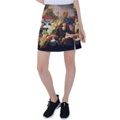 Abundance Of Fruit Severin Roesen Tennis Skirt by Amaryn4rt