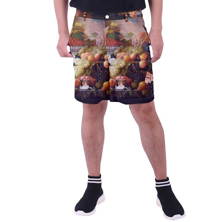 Abundance Of Fruit Severin Roesen Men s Pocket Shorts