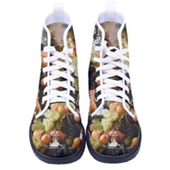 Abundance Of Fruit Severin Roesen Women s High-top Canvas Sneakers by Amaryn4rt