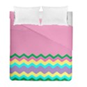 Easter Chevron Pattern Stripes Duvet Cover Double Side (Full/ Double Size) View2