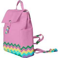 Easter Chevron Pattern Stripes Buckle Everyday Backpack by Amaryn4rt