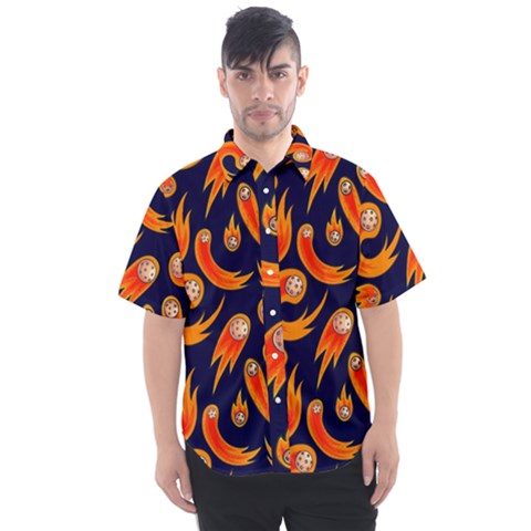 Space Patterns Pattern Men s Short Sleeve Shirt by Amaryn4rt