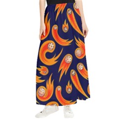 Space Patterns Pattern Maxi Chiffon Skirt by Amaryn4rt