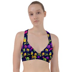 Space Patterns Sweetheart Sports Bra by Amaryn4rt