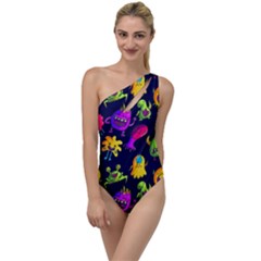 Space Patterns To One Side Swimsuit by Amaryn4rt