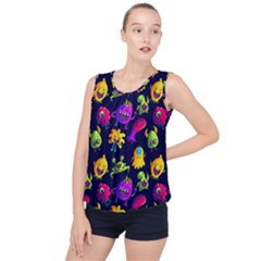 Space Patterns Bubble Hem Chiffon Tank Top by Amaryn4rt