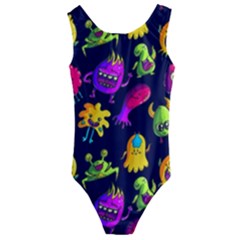 Space Patterns Kids  Cut-out Back One Piece Swimsuit by Amaryn4rt