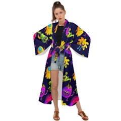 Space Patterns Maxi Kimono by Amaryn4rt