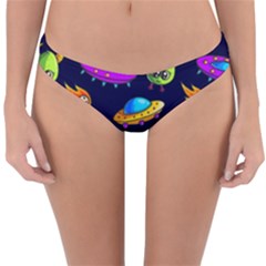 Space Pattern Reversible Hipster Bikini Bottoms by Amaryn4rt